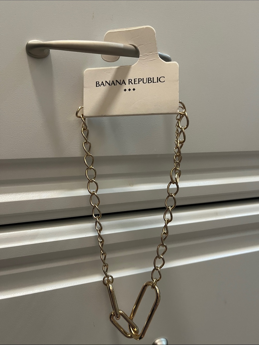 Banana Republic Polished Gold Chunky Link Necklace